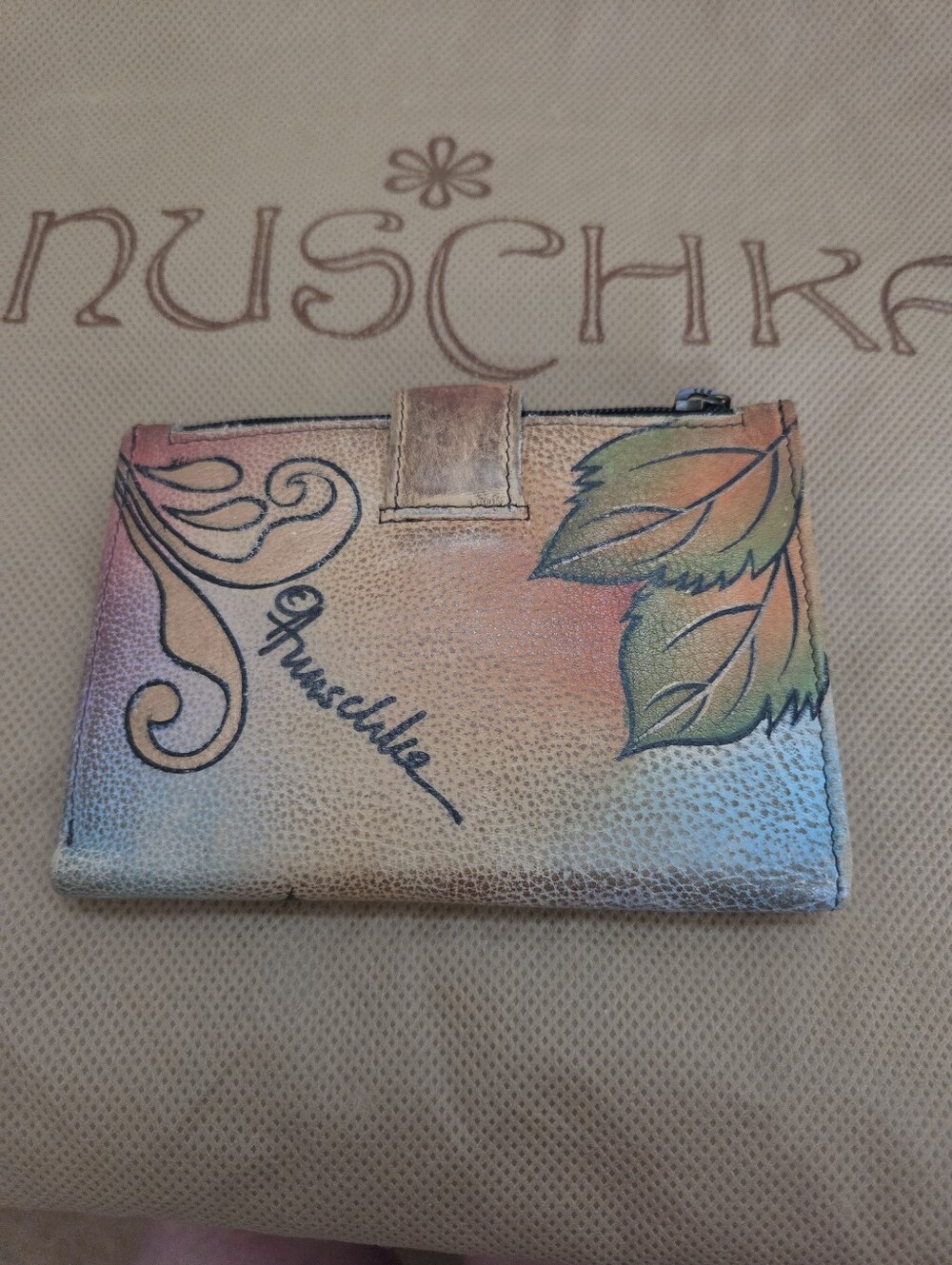 Anuschka Rose Butterfly Print Handbag - Picture 11 of 13